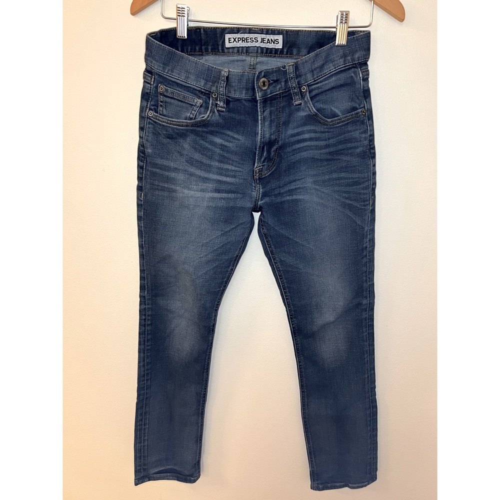 Express | Mens Jeans | Slim Fit ROCCO Slim Leg | Dark | 29X30